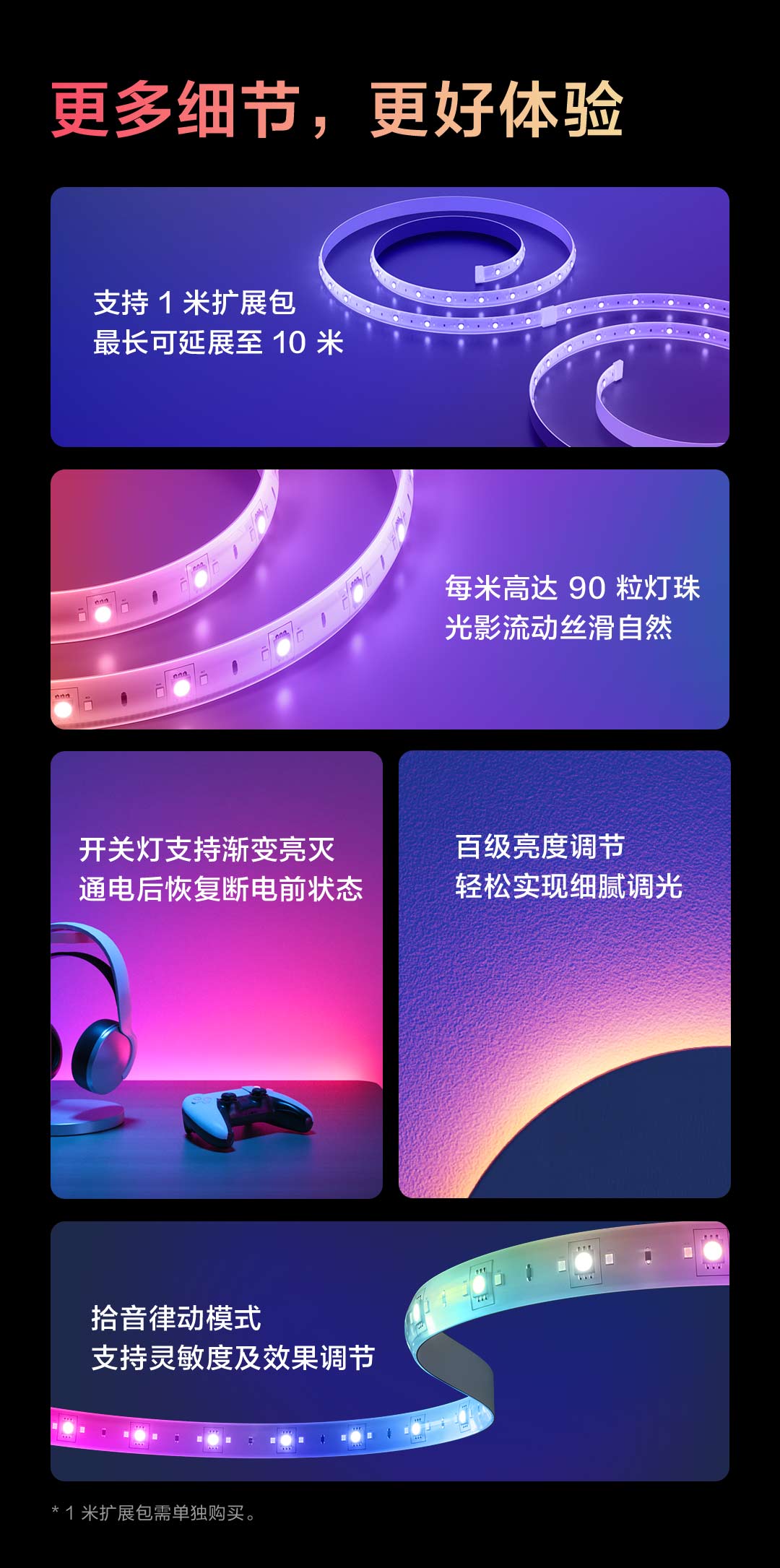 流光溢彩灯带 T1- Aqara 全屋智能